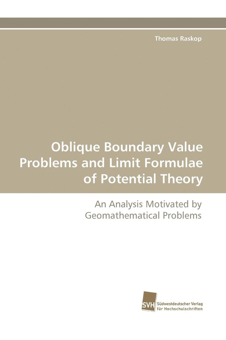 Oblique Boundary Value Problems and Limit Formulae of Potential Theory 1