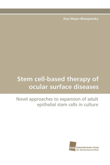 bokomslag Stem Cell-Based Therapy of Ocular Surface Diseases