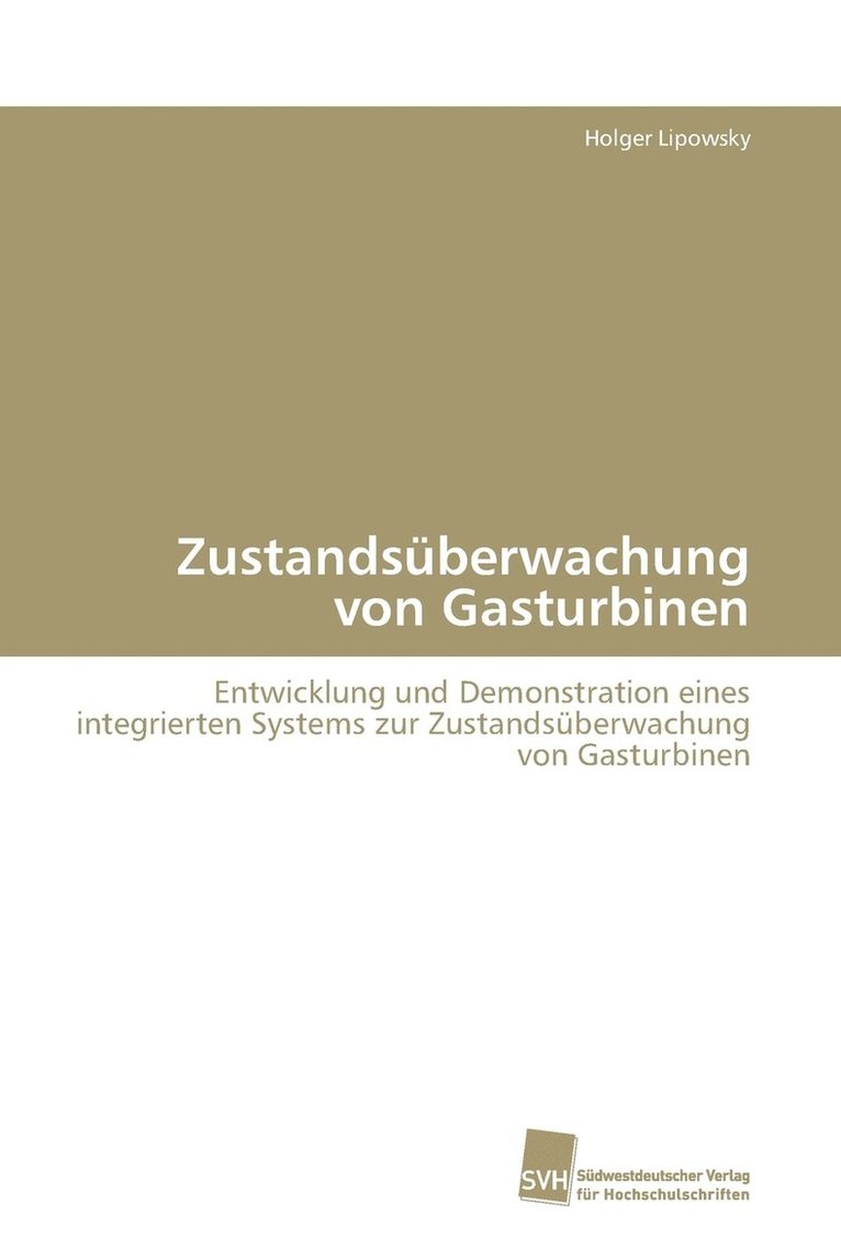 Zustandsberwachung von Gasturbinen 1