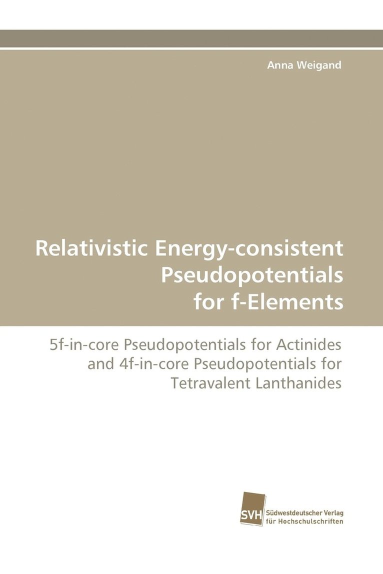 Relativistic Energy-Consistent Pseudopotentials for F-Elements 1