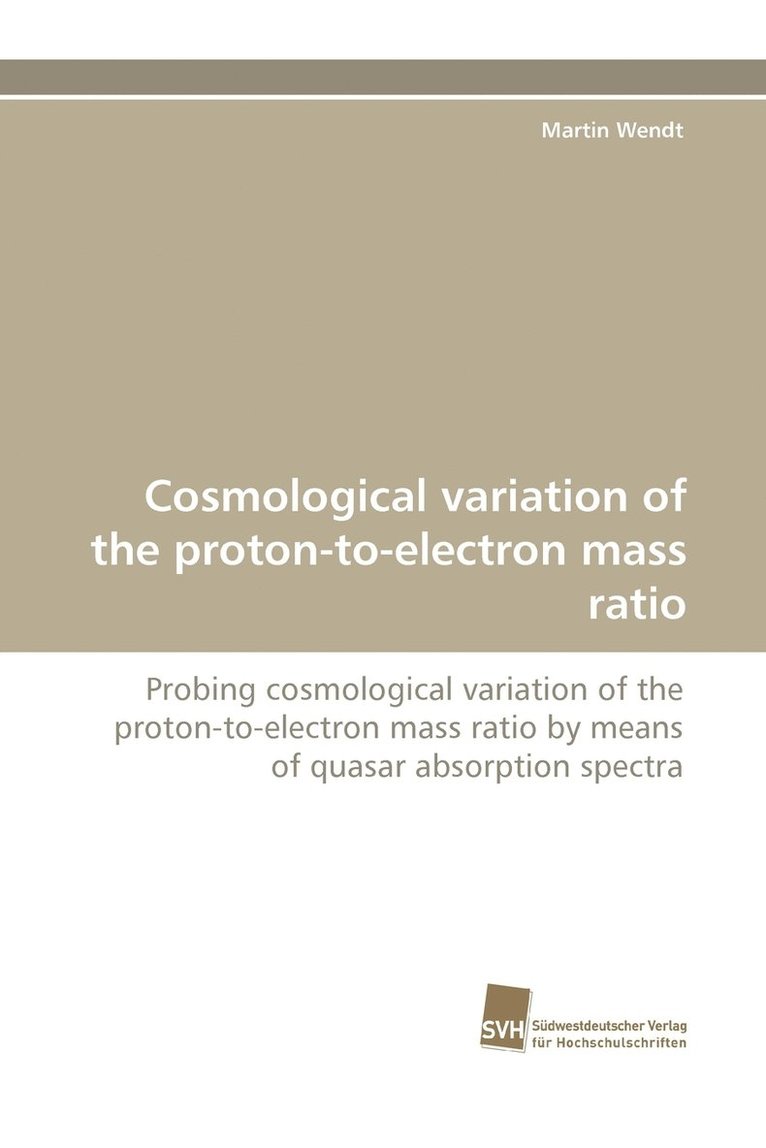 Cosmological Variation of the Proton-To-Electron Mass Ratio 1