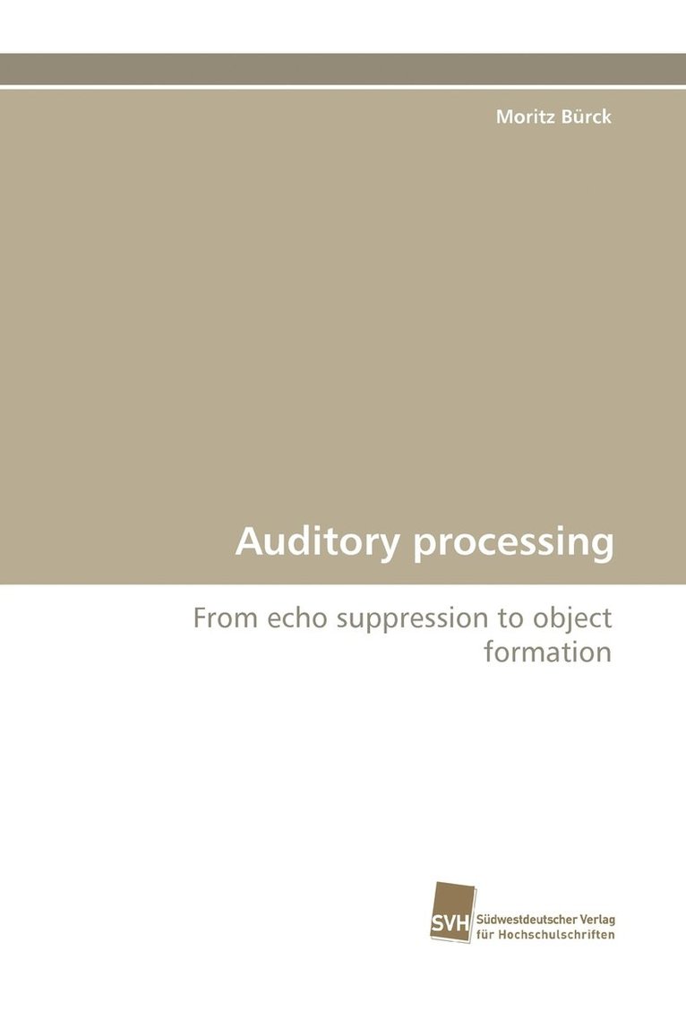 Auditory Processing 1