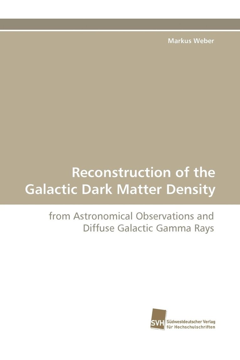 Reconstruction of the Galactic Dark Matter Density 1