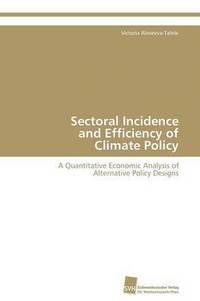 bokomslag Sectoral Incidence and Efficiency of Climate Policy