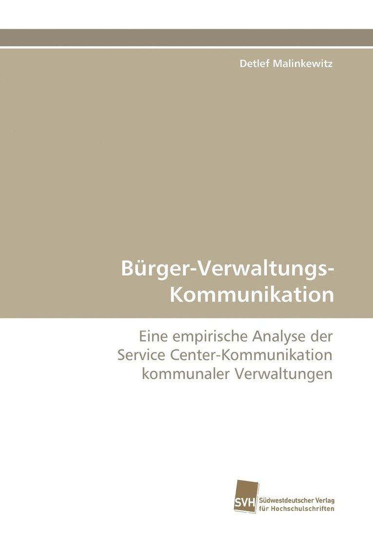 Burger-Verwaltungs-Kommunikation 1