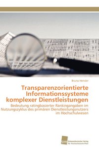 bokomslag Transparenzorientierte Informationssysteme Komplexer Dienstleistungen