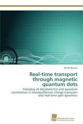 Real-time transport through magnetic quantum dots 1