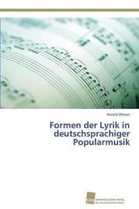 bokomslag Formen der Lyrik in deutschsprachiger Popularmusik