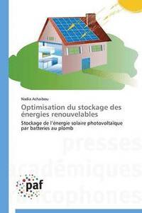 bokomslag Optimisation Du Stockage Des Energies Renouvelables