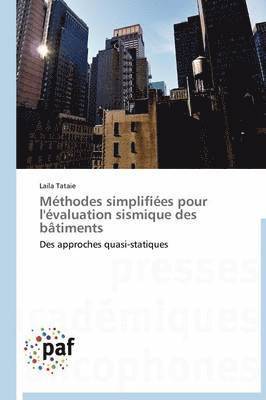 bokomslag Methodes Simplifiees Pour l'Evaluation Sismique Des Batiments