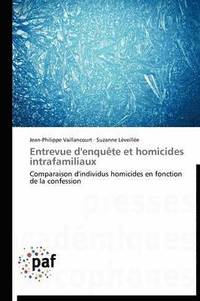 bokomslag Entrevue d'Enquète Et Homicides Intrafamiliaux