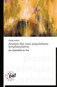 bokomslag Analyse Des Sous Populations Lymphocytaires