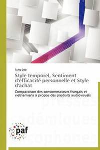 bokomslag Style Temporel, Sentiment d'Efficacite Personnelle Et Style d'Achat