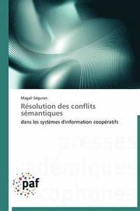 bokomslag Resolution Des Conflits Semantiques