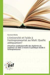 bokomslag L'Université Et l'Aide À l'Entrepreneuriat Au Mali