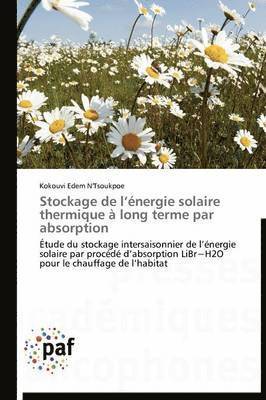 bokomslag Stockage de L Énergie Solaire Thermique À Long Terme Par Absorption
