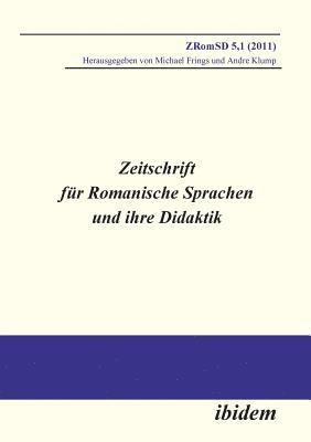 bokomslag Zeitschrift für Romanische Sprachen und ihre Didaktik. Heft 5.1