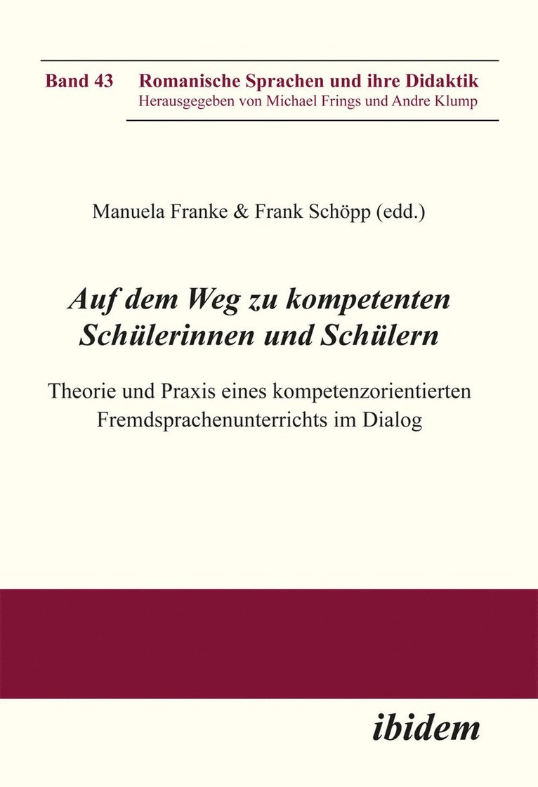 Auf dem Weg zu kompetenten Schülerinnen und Schülern
