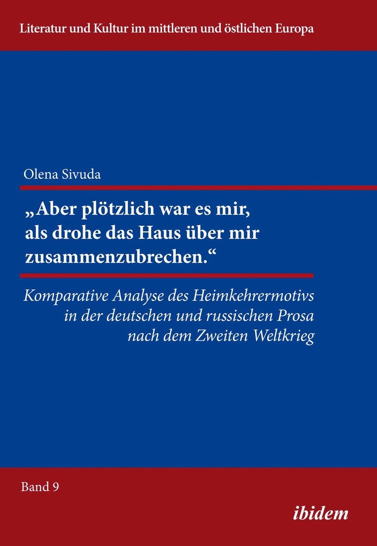 Olena Sivuda, Reinhard Ibler - "Aber plötzlich war mir, als drohe das Haus über mir zusammenzubrechen.", Häftad