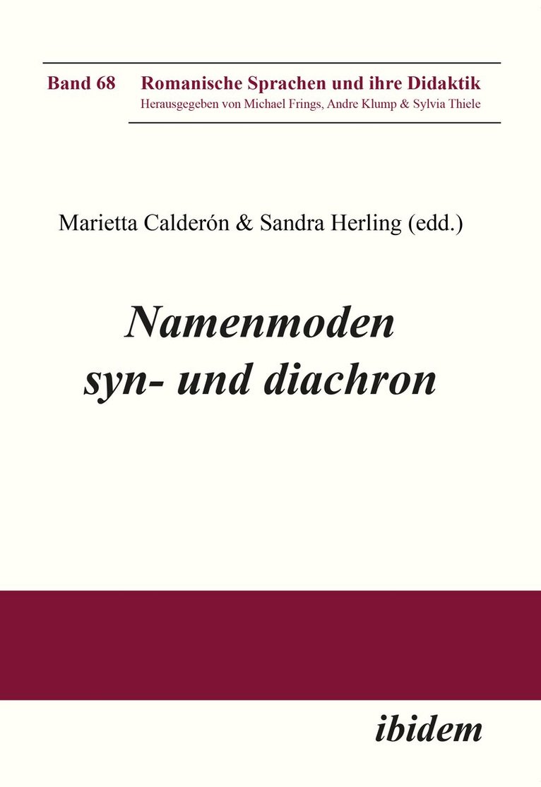 Sandra Herling, Marietta Tichy - Namenmoden syn- und diachron, Häftad