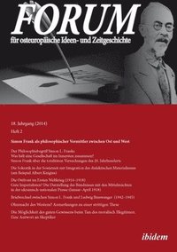 bokomslag Forum fur Osteuropaische Ideen- Und Zeitgeschichte. 18. Jahrgang, Heft 2