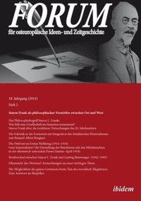 bokomslag Forum fur Osteuropaische Ideen- Und Zeitgeschichte. 18. Jahrgang, Heft 2: Jahrgang 18, Heft 2