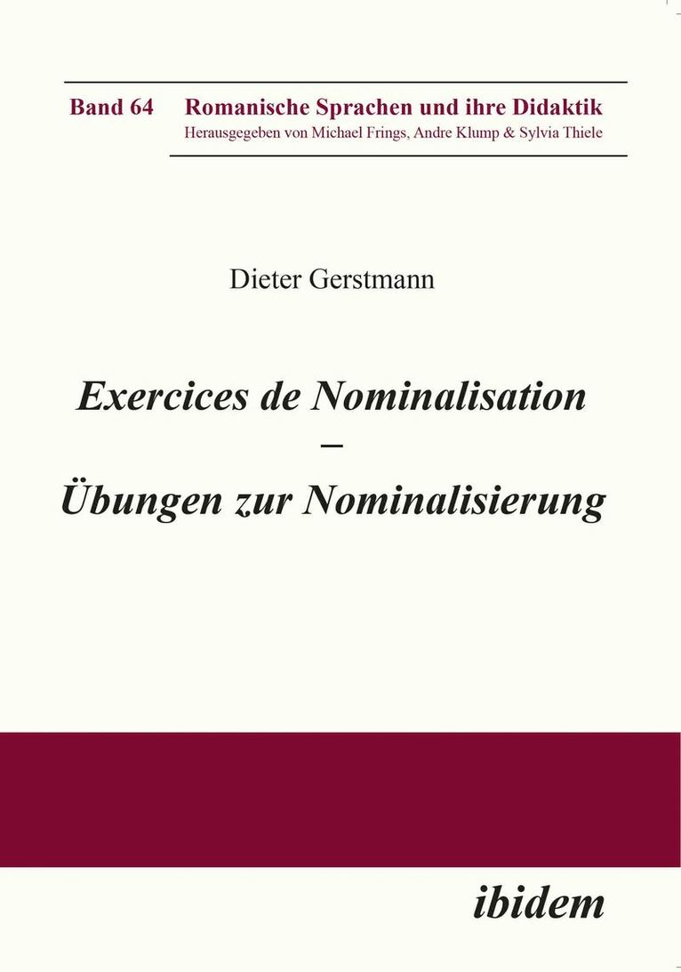 Exercices de nominalisation 1