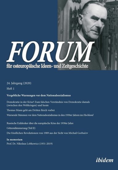 Leonid Luks, Gunter Dehnert, Nikolaus Lobkowicz, Alexei Rybakow, Andreas Umland - Forum für osteuropäische Ideen- und Zeitgeschichte, Häftad