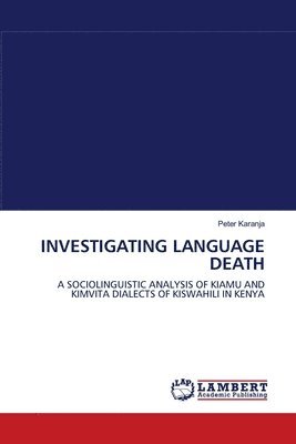 bokomslag Investigating Language Death