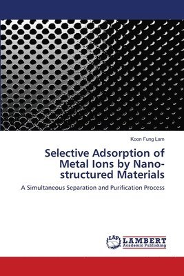 bokomslag Selective Adsorption of Metal Ions by Nano- structured Materials