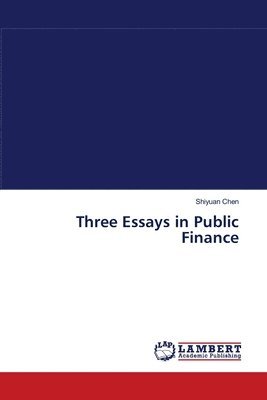 Three Essays in Public Finance 1