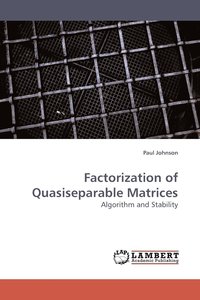 bokomslag Factorization of Quasiseparable Matrices