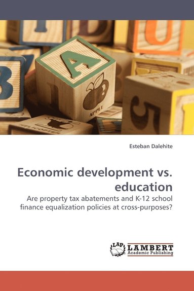 bokomslag Economic Development vs. Education