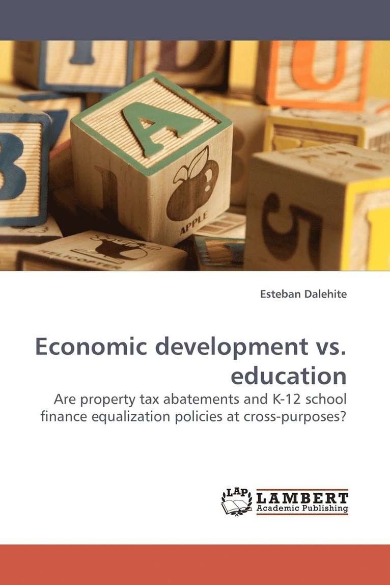 Economic Development vs. Education 1