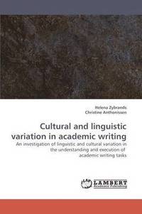 bokomslag Cultural and linguistic variation in academic writing