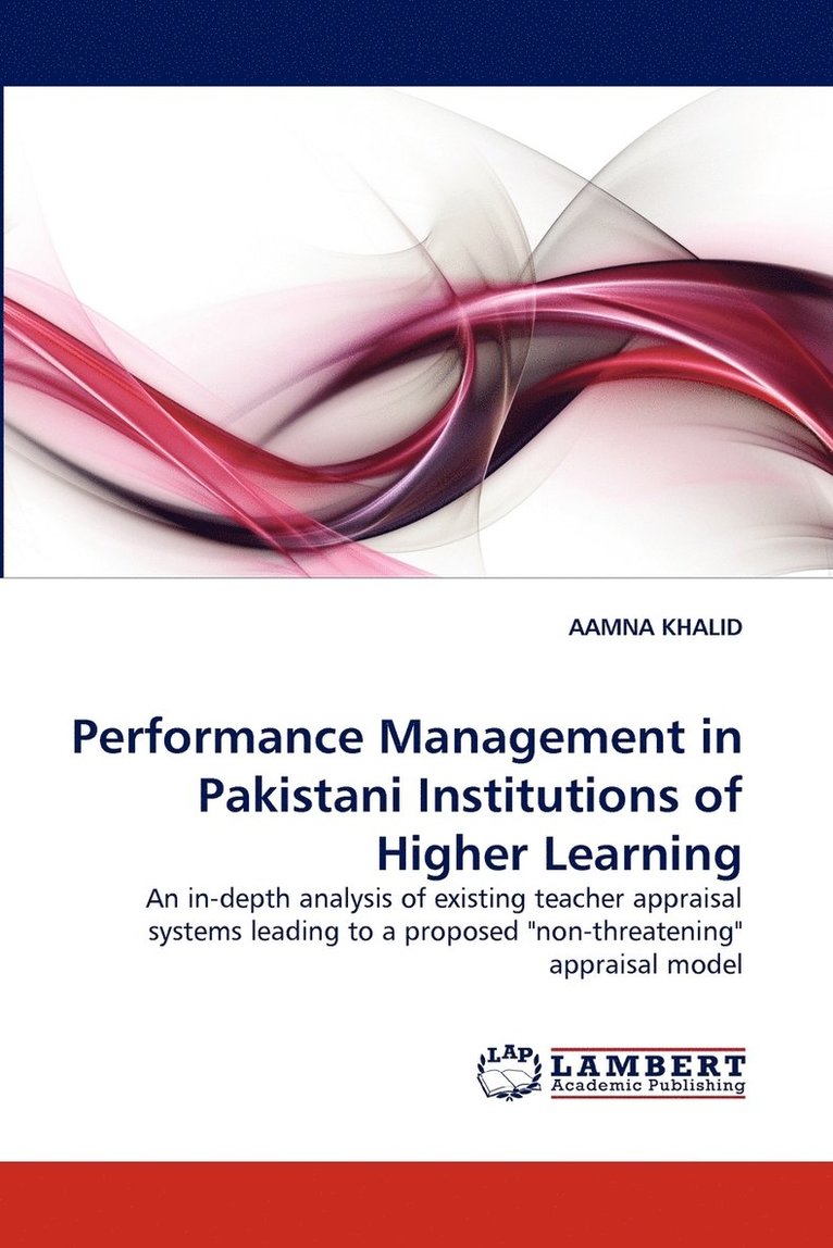 Performance Management in Pakistani Institutions of Higher Learning 1