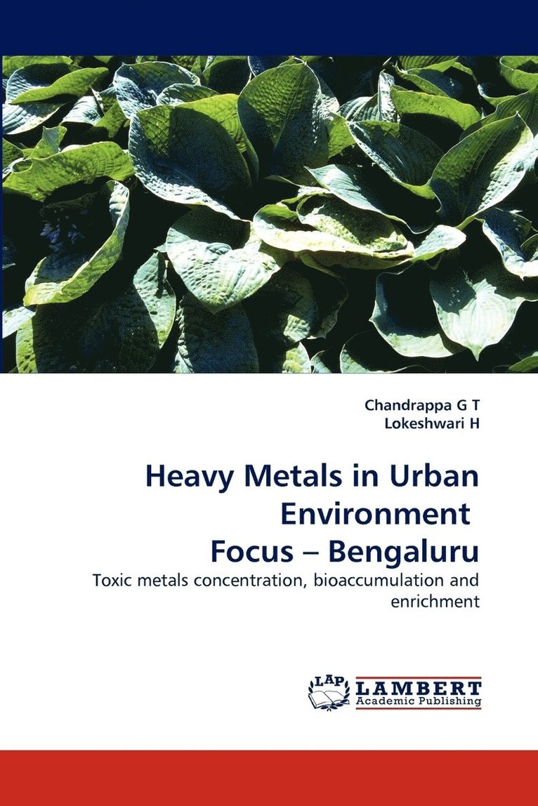 Heavy Metals in Urban Environment Focus - Bengaluru 1