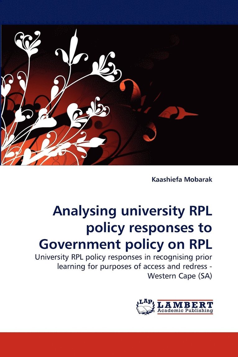 Analysing University Rpl Policy Responses to Government Policy on Rpl 1