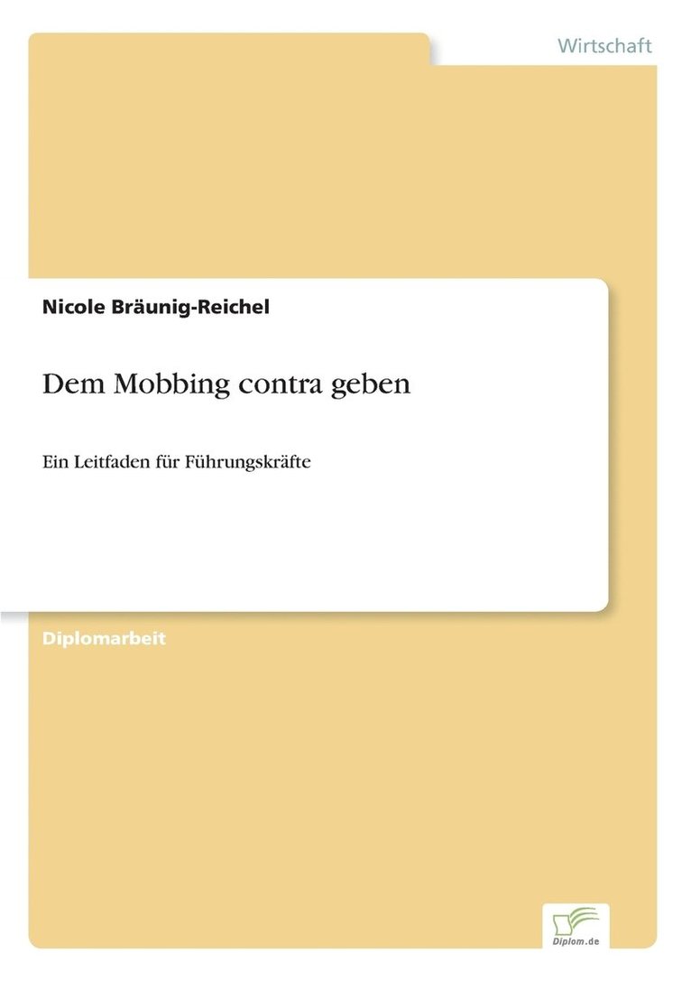 Dem Mobbing contra geben 1