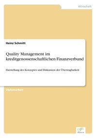 bokomslag Quality Management im kreditgenossenschaftlichen Finanzverbund
