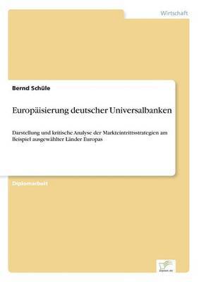 bokomslag Europisierung deutscher Universalbanken
