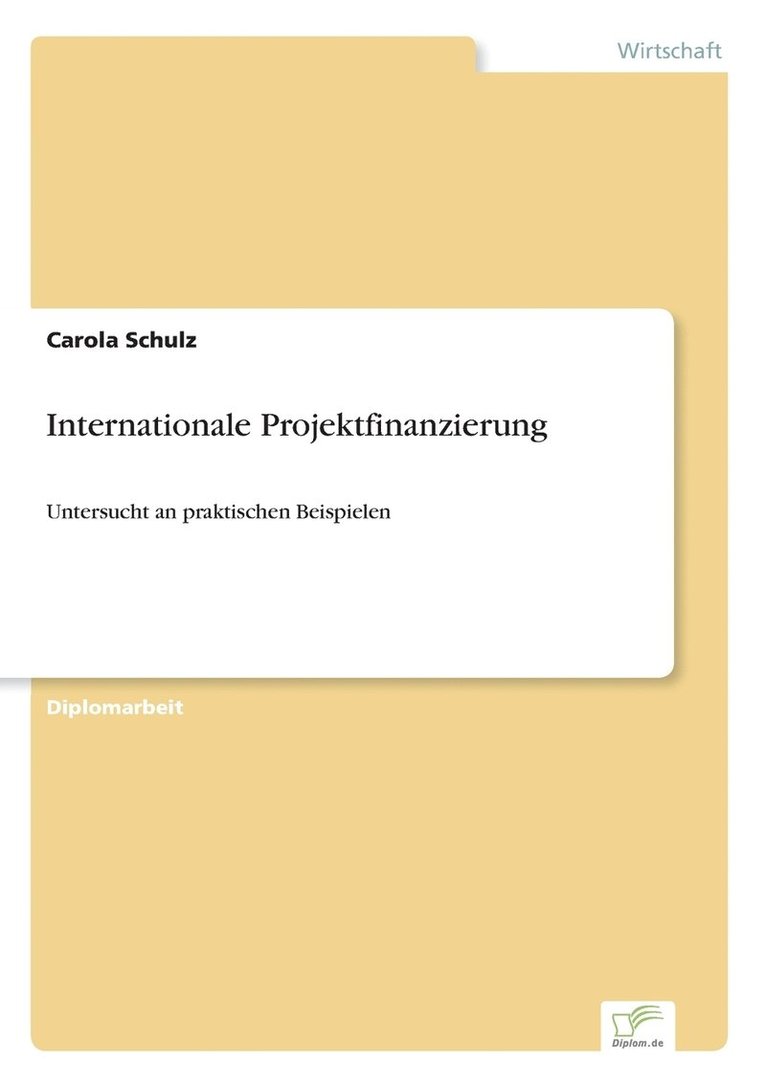 Internationale Projektfinanzierung