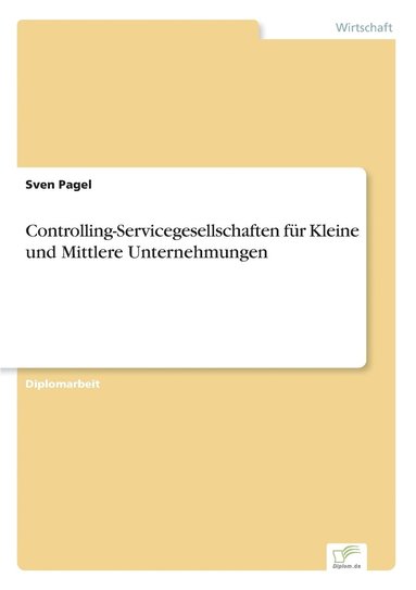 bokomslag Controlling-Servicegesellschaften fr Kleine und Mittlere Unternehmungen