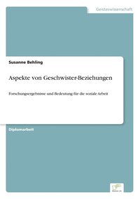 bokomslag Aspekte von Geschwister-Beziehungen