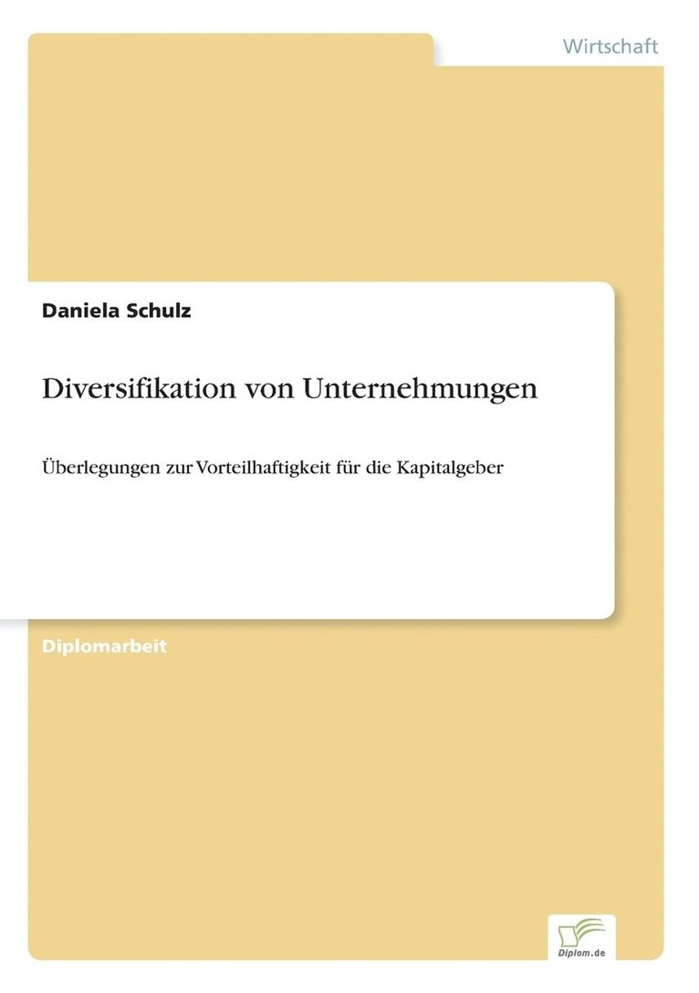 Diversifikation von Unternehmungen