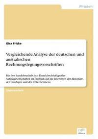 bokomslag Vergleichende Analyse der deutschen und australischen Rechnungslegungsvorschriften