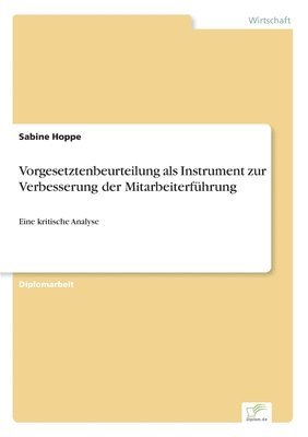 Sabine Hoppe - Vorgesetztenbeurteilung als Instrument zur Verbesserung der Mitarbeiterführung, Häftad