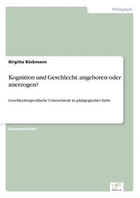 bokomslag Kognition und Geschlecht