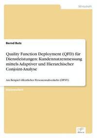 bokomslag Quality Function Deployment (QFD) fr Dienstleistungen
