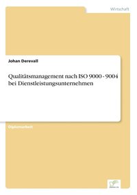 bokomslag Qualittsmanagement nach ISO 9000 - 9004 bei Dienstleistungsunternehmen